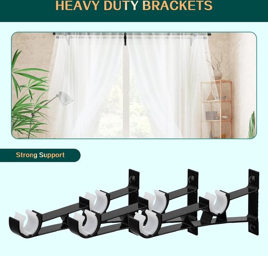 Tringle à rideau - Tringle à rideau 76-332 cm