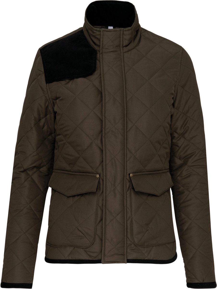 Kariban Gewatteerde herenjas K6126 Mossy Zwart