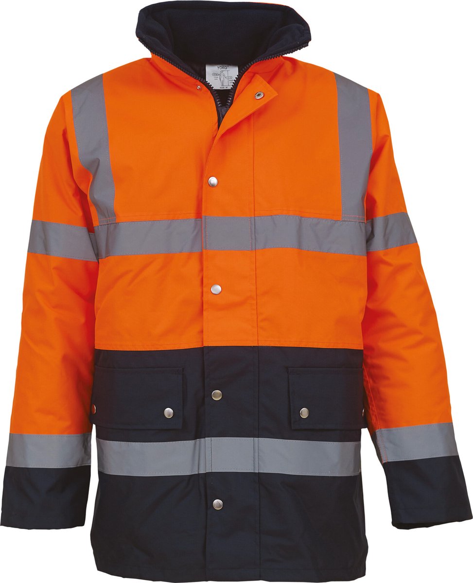 Yoko Signalisatie tweekleurig jack voor de autobaan YHVP302 Hi Vis Marineblauw