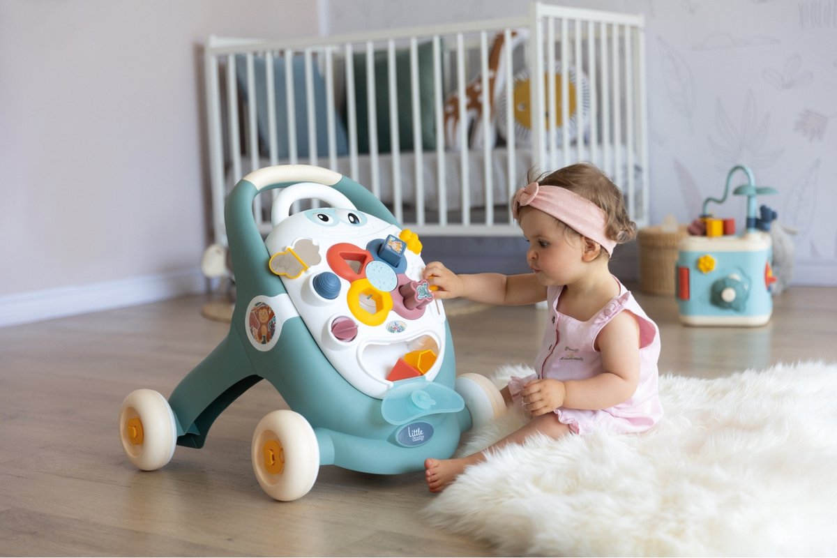 Smoby - looptrainer - Little Smoby - 3-in-1 Babywalker - loopwagen - activiteitentablet — afbeelding 22