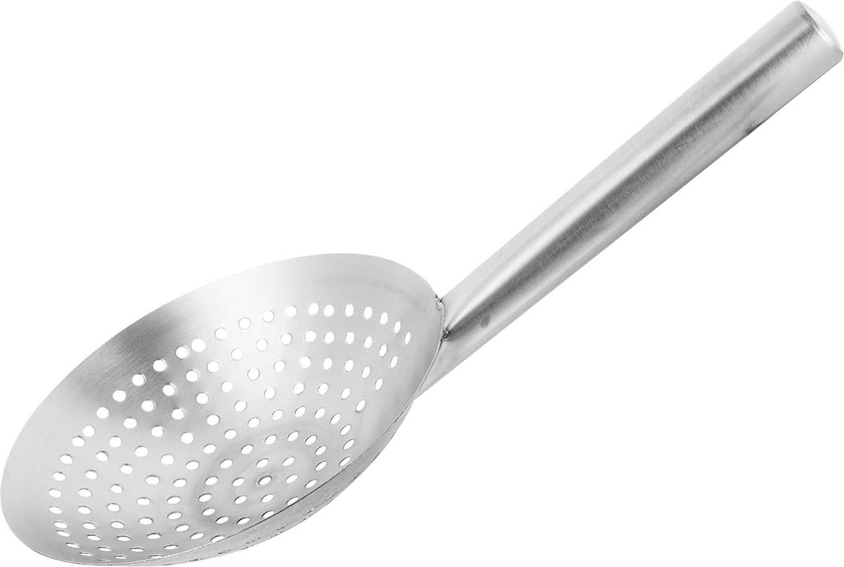 Schuimlepel roestvrij staal skimmer afseielepel oliefilter lepel spleet lepel pastlepels mesh zeef restaurant huis keuken hot pot 22 cm.