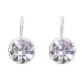 Behave - Oobels - Boucles d'oreilles en argent sterling 925 - Cristal Transparent 11mm