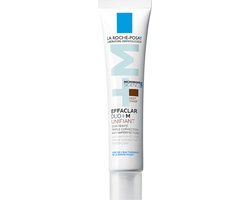 La Roche-Posay Effaclar DUO +M Unifiant Dark Dagcrème - Egaliserende Crème - voor Vette, Onzuivere Huid met Neiging tot Acne - Donkere Tint - 40ml
