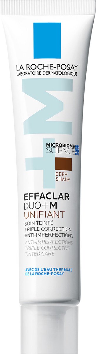 Goedkoopste La Roche-Posay Effaclar DUO M Unifiant Dark Dagcrème - Egaliserende Crème - voor Vette, Onzuivere Huid met Neiging tot Acne - Donkere Tint - 40ml