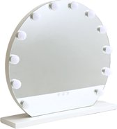 Bol.com Hollywood Spiegel met Verlichting - 3 Standen - 2700K/4500K/6400K - Vanity Mirror - Verstelbare licht - 60cm - Wit aanbieding