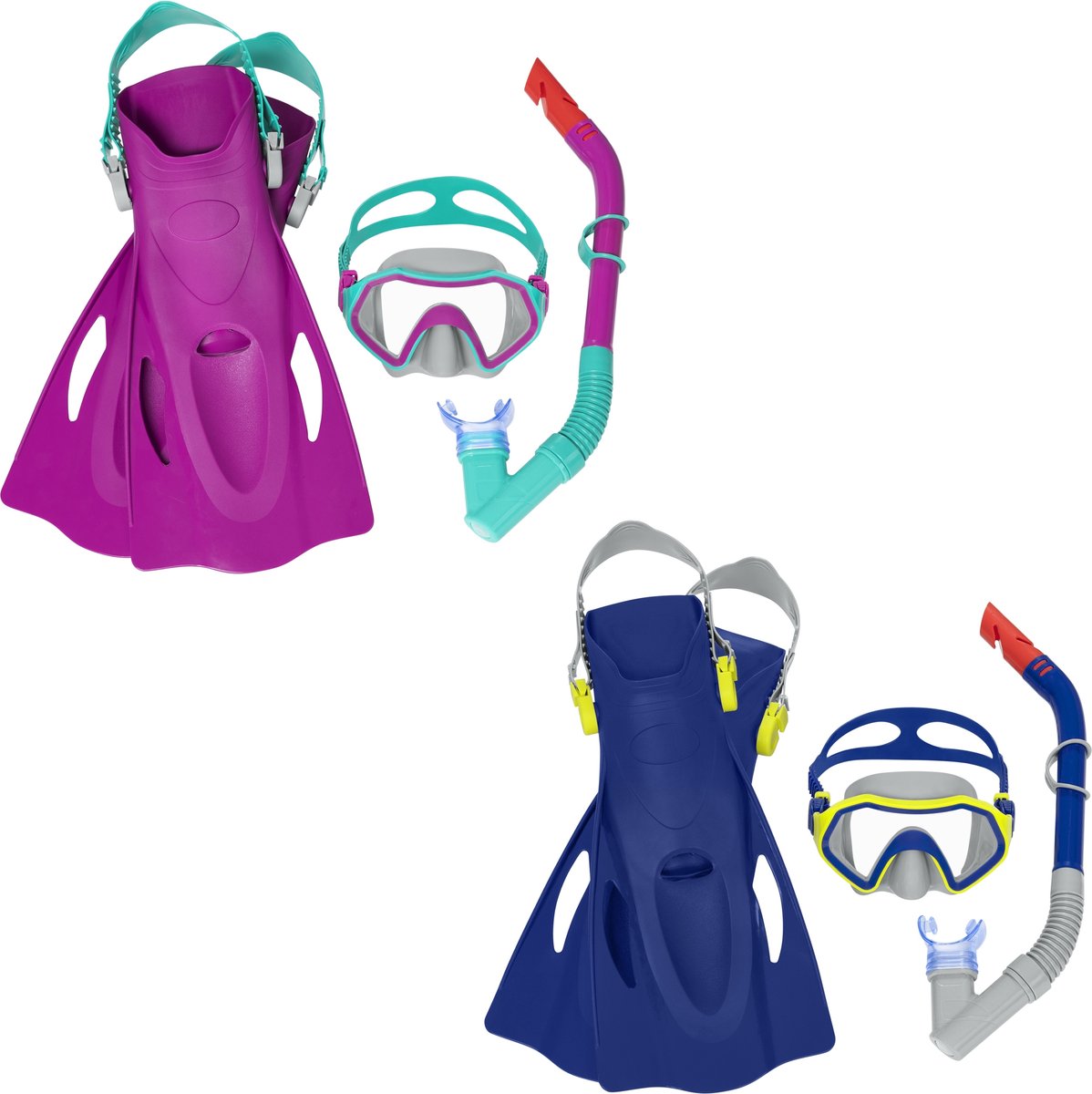 Duikbril met Snorkel en Zwemvliezen Bestway 37-41 +7 Jaar (1 Stuks) Duikbril met Snorkel en Zwemvliezen Bestway 37-41 +7 Jaar (1 Stuks)