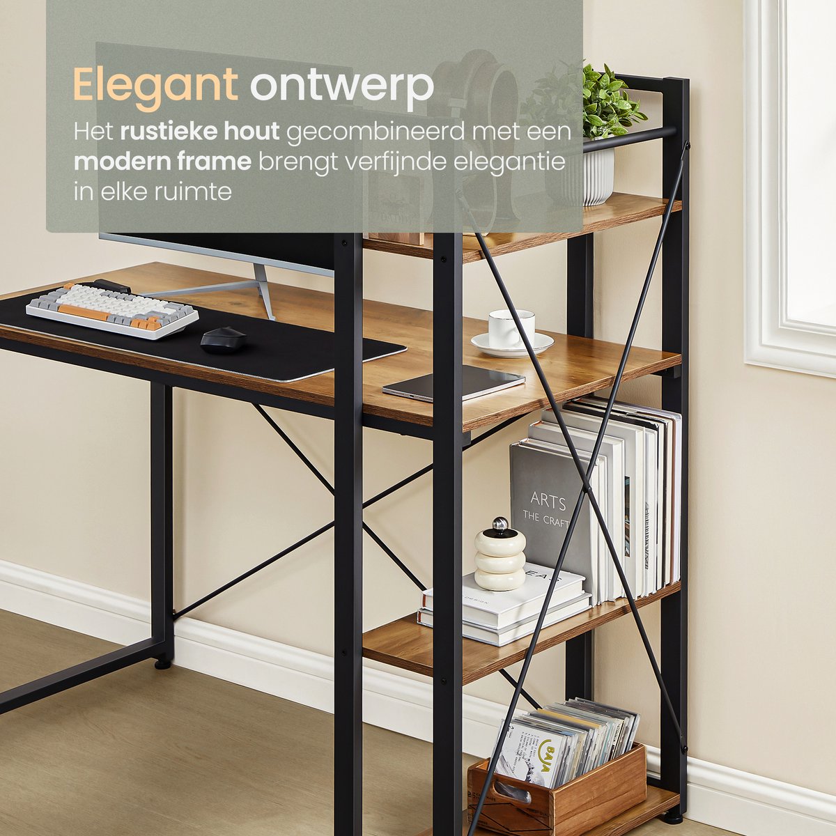 O'DADDY® Bureau met Verstelbare Voeten - Bureautafel - Computertafel - Game Bureau