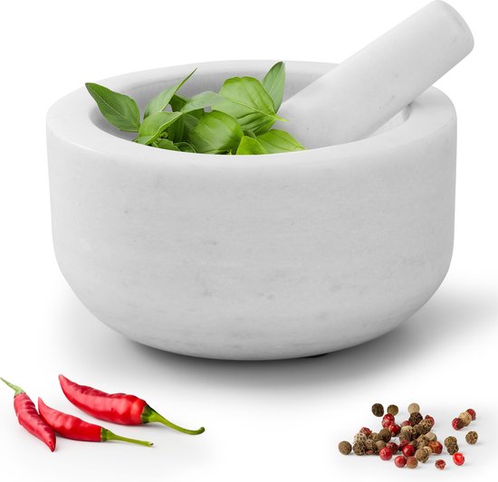 Kruiden Vijzel Stamper Marmer - Cordez Interior Design