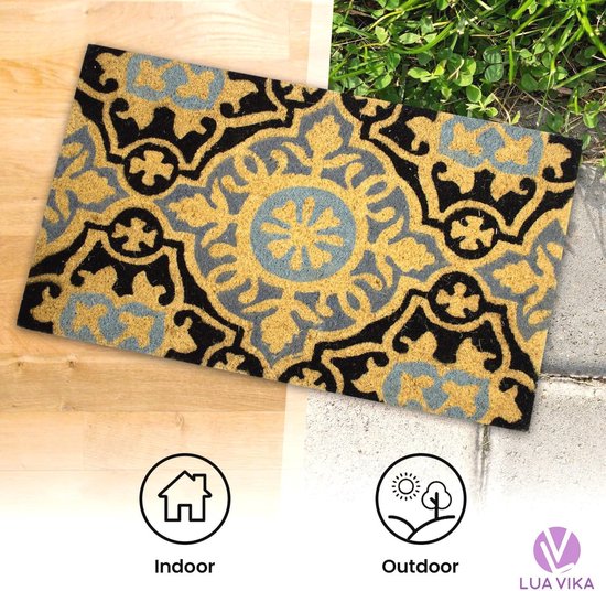 KOKO DOORMATS Deurmat voor buiten, kokosmat - antislip pvc-basis | 40 x 60 cm | Duurzame en absorberende entreemat | Binnen/Buiten Schoon | Heb je bier meegebracht