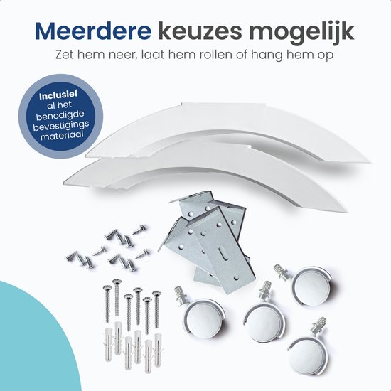 Gologi Elektrische Kachel - Verwarming elektrisch - Convectorkachel met thermostaat - Werkt via App en touch bediening - Tot 25m2 - 2000W Heater - Wit