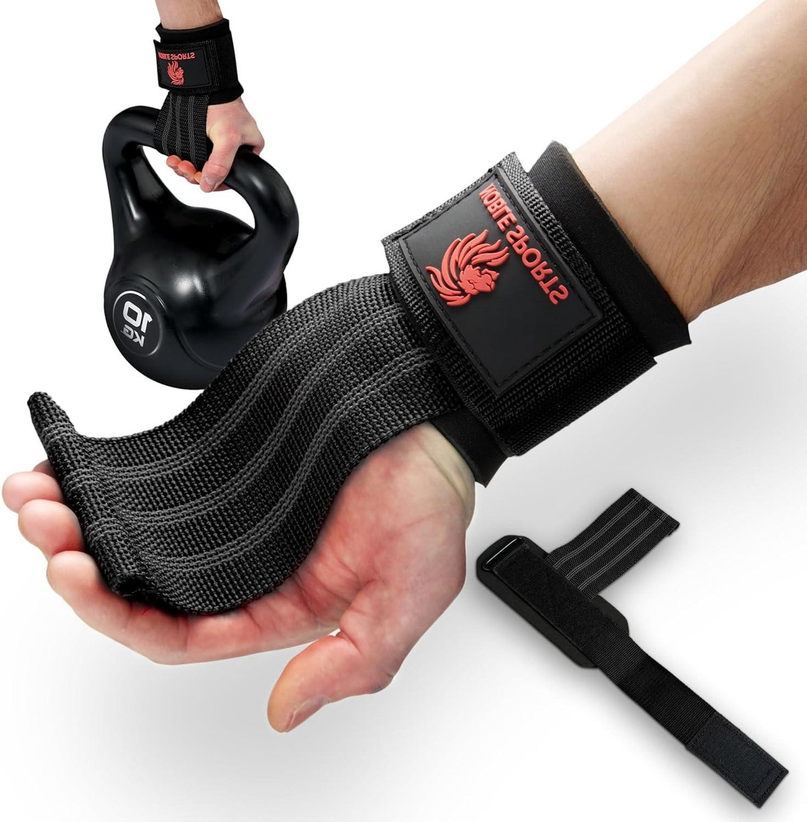 Hulpmiddelen met onmiddellijke greepfunctie voor snel aanbrengen! Lifting Straps krachttraining voor mannen en vrouwen - Noblesport.