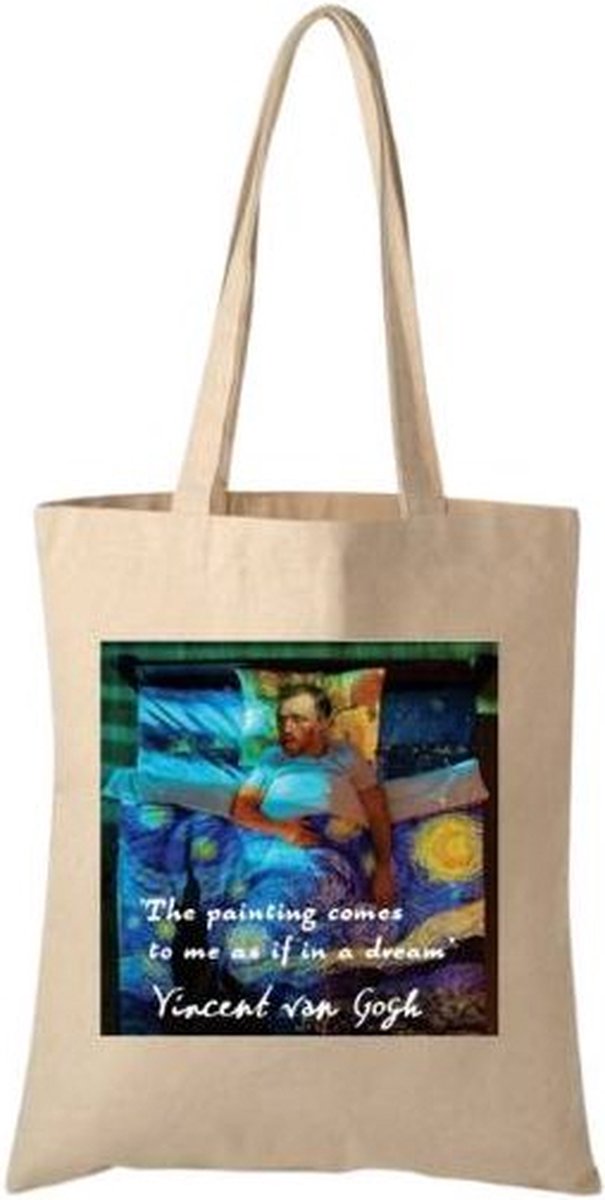 Canvas Tas - Van Gogh dream - katoenen tas - schoudertas dames - tassen dames - schoudertassen
