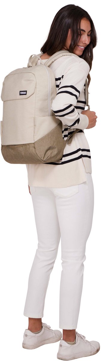 THULE Vrije tijd rugzak Rugzak met laptopvak Lithos Backpack 20L Pelican Gray / Faded Khaki Beige – foto 5
