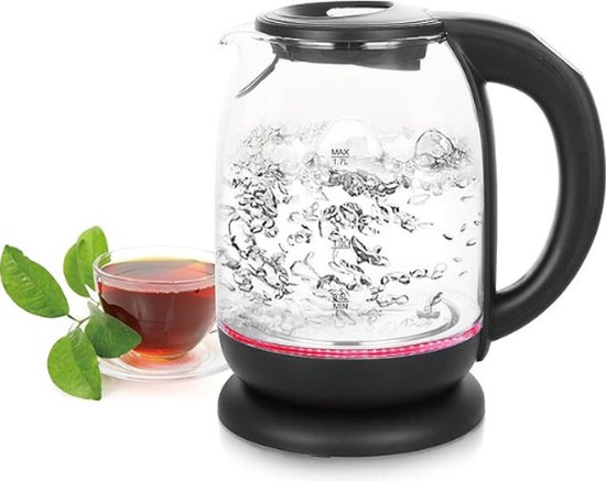 Techwood TB-1731 Elektrische waterkoker, draadloos, 1,7 l, wit