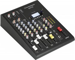 Audiophony MPX6 6-kanaals livemixer met effecten en USB/SD/BT speler