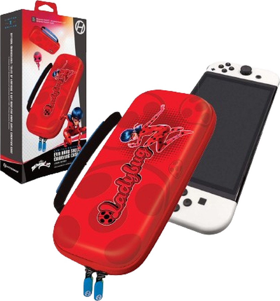 Hyperkin M07541-MTLB draagbare gameconsole-behuizing Hardshell-doos Polyethyleenvinylacetaat (PEVA) Meerkleurig, Rood