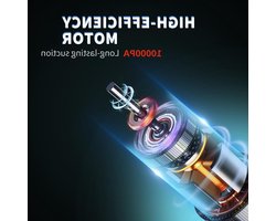 Sterke accu handstofzuiger - 15.000 Pa - draadloos - testwinnaar - 120 W - nat en droog - voor dierenhaar - auto huis - 3 x wasbaar filter