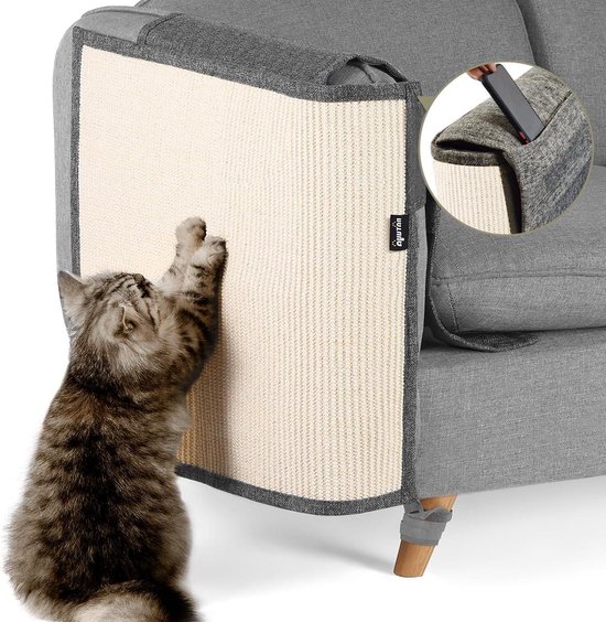 Pawaboo Meubelbeschermer voor huisdieren, [12 stuks] kraswerende tape voor katten, meubelbeschermers, trainingstape, hoekhoekkraswerend middel voor katten, met 80 stuks bekledingspennen - wit