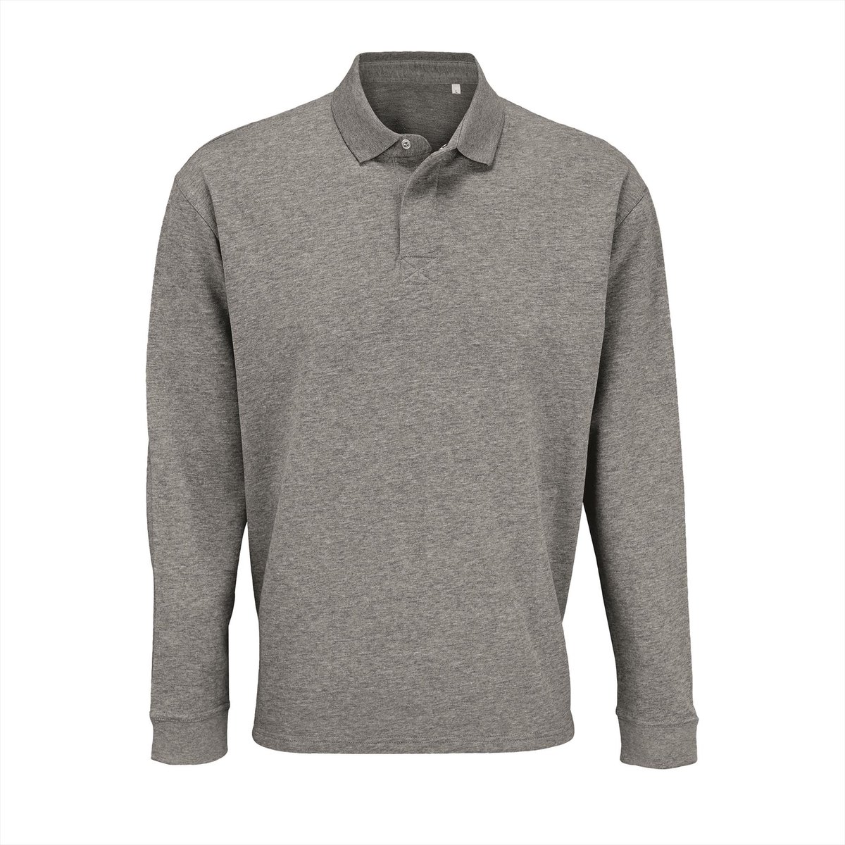 SOL'S Unisex Polo Collar Sweatshirt Heritage L03990 - Grey Melange - 4XL