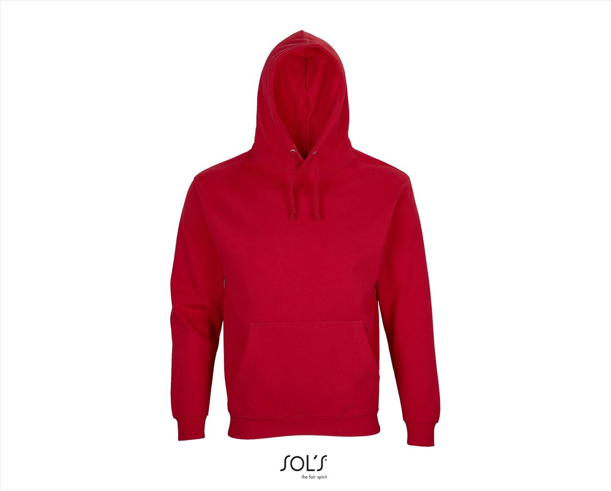 SOL'S Unisex Condor Hooded Sweatshirt L03815 - Bright Red - XS