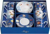 Easy Life Set de 6 tasses à café 100 ml en porcelaine - Need Content in HTML tasses à café lot de 6