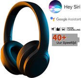 Noise Cancelling Koptelefoon - ANC Draadloze Koptelefoons - 40 Uur Afspeeltijd - Extra Bass - Kristalheldere Microfoon - Bluetooth 5.2 - Zwart Headphones