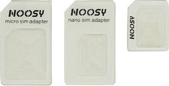 Noosy Sim adapter Nano en Micro 3 set - Merkloos