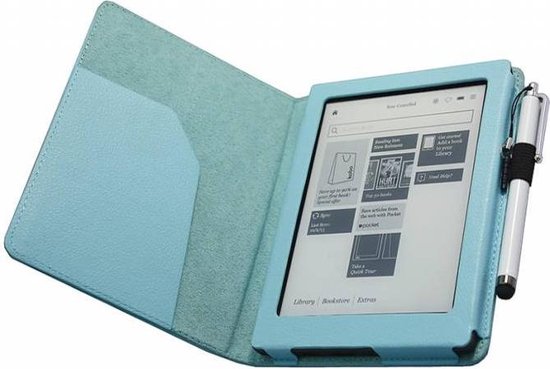 bol.com | i12Cover - Premium Sleepcover voor Kobo Aura - Blauw