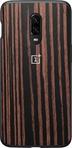 Originele OnePlus 6T TPU Hoesje Ebony Wood