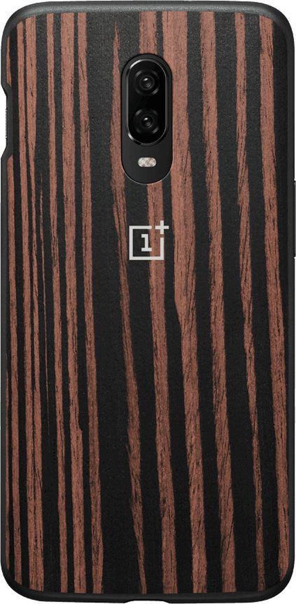 OnePlus 6T Ebony Wood Bumper Case