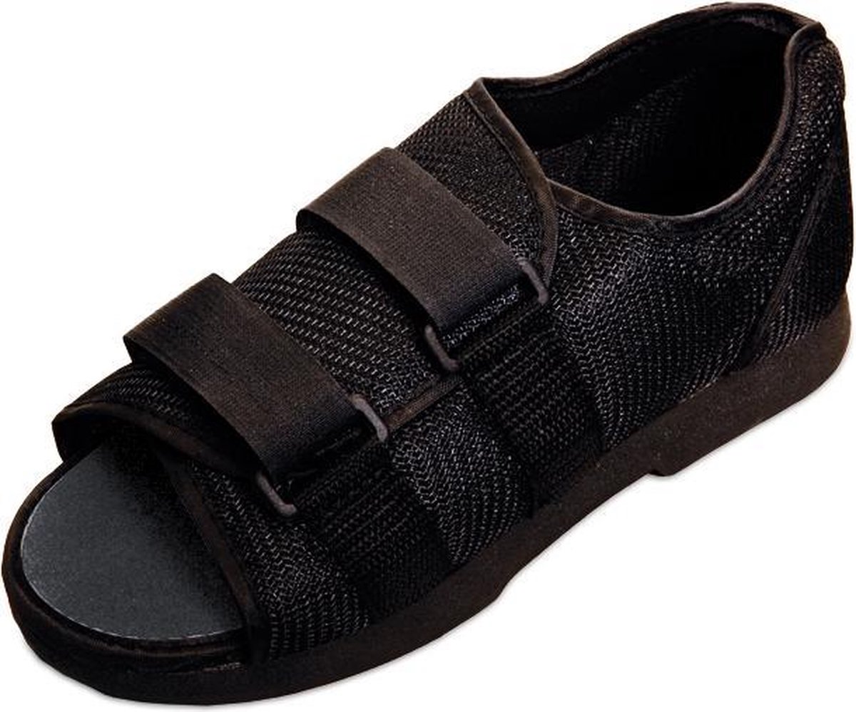 Zwarte nylon post-operatieve schoen- Large