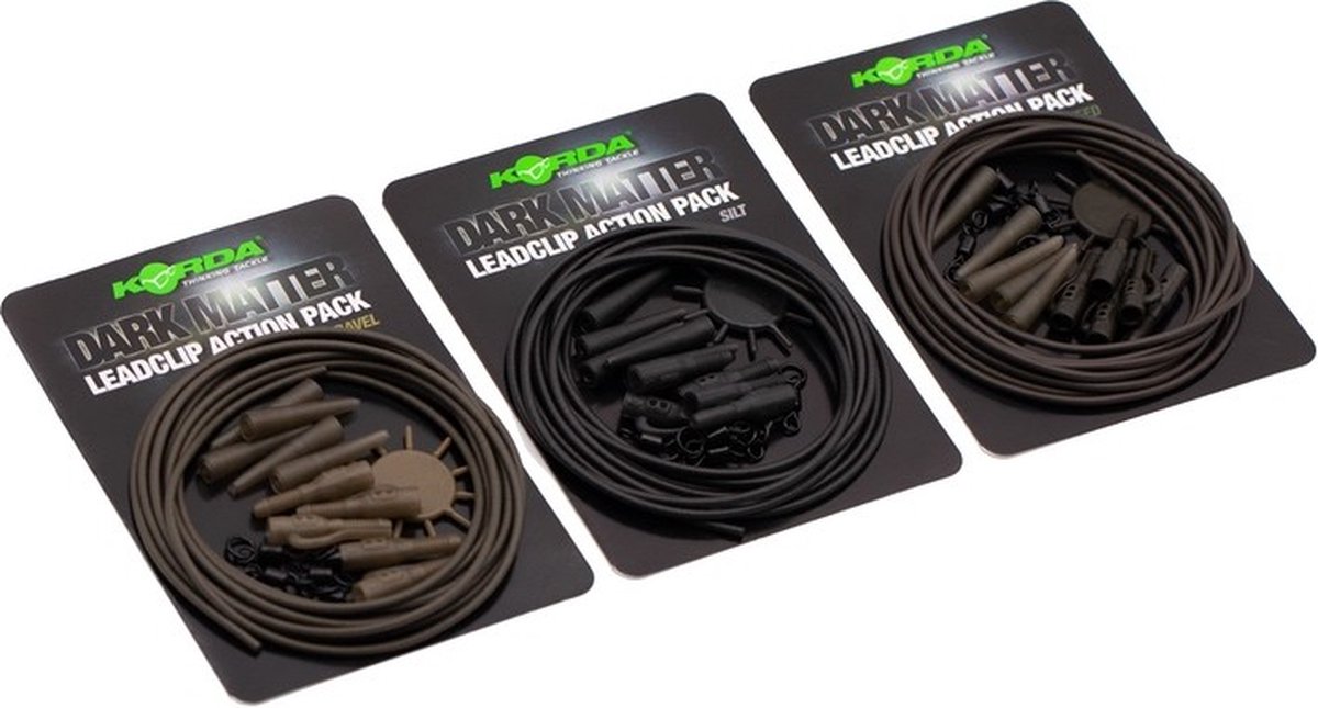 Korda Dark Matter - Lead Clip Action Pack - Silt - Silt