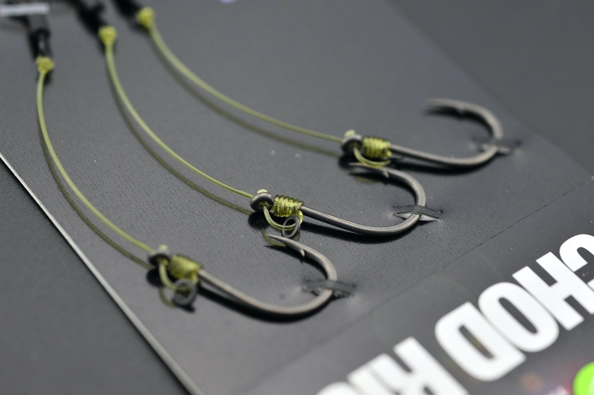 Korda Solidz PVA Rig Wide Gape - 18lb - Haakmaat 8 - Camo