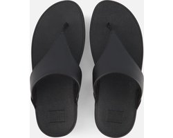 FitFlop Lulu Leather Toepost Dames Slippers - Zwart