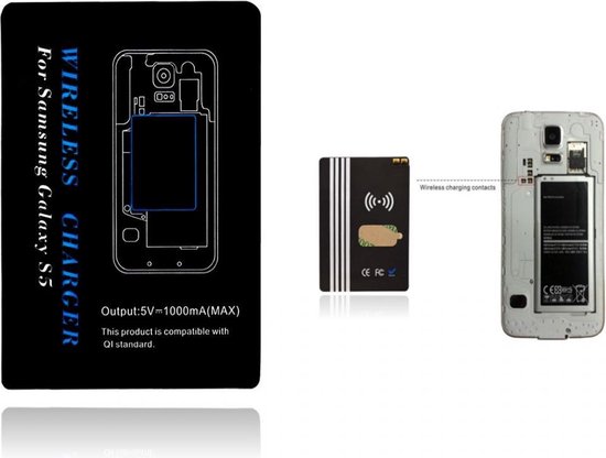 Periodiek zegen Stap Qi draadloze ontvanger voor de Samsung Galaxy S5 / S5 plus | bol.com