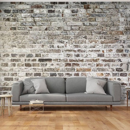 200cm X 140cm - Fotobehang - Oude muur, grijs/beige, 5 maten, premium  print... | bol.com