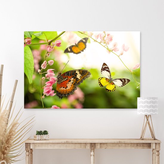 Plexiglas Schilderij Flying Butterflies