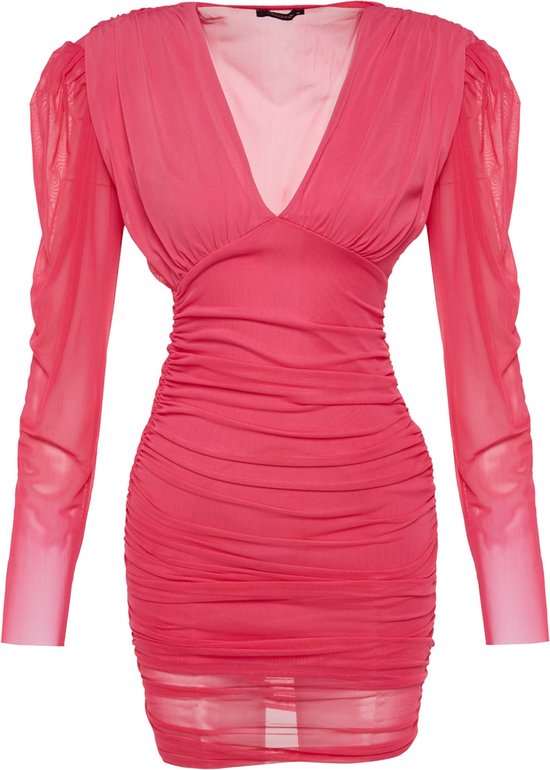 Cream DELA MOLLIE FIT - Gebreide jurk - pitch black/zwart