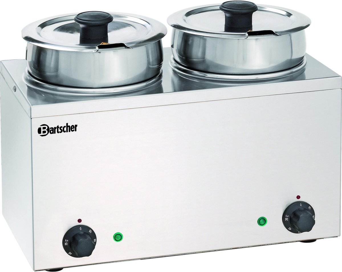 Bain Marie Hotpot - Elektrisch - 2x 3,5 Liter - Bartscher 606035 - Horeca & Professioneel
