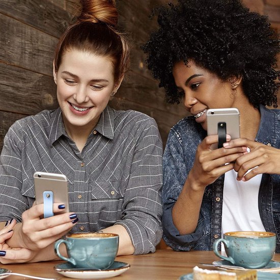 Support de téléphone adhésif I Bouton de téléphone I Anneau de maintien I Prise en main pour smartphone I Avec support pour smartphone I Zwart