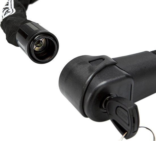 ABUS kettingslot CityChain 1010 - Flexibel fietsslot voor fietsen en e-bikes - van gehard staal en met textielmantel - ABUS-Security Level 12 - 140 cm - zwart van Merkloos — afbeelding 5