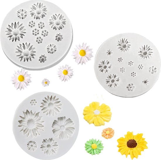 FCKEMLDS Roze Bloem Siliconen Mallen Rose Leaf Fondant Mallen voor Cake Decoratie Cupcake Topper Chocolade Snoep Polymeer Klei Gum Pasta Set van 5