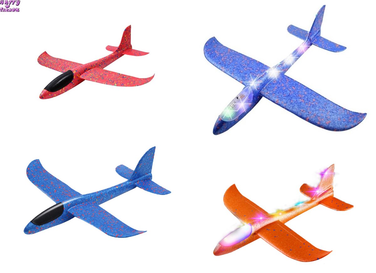 Avion Polystyrene, 4 Pièces Avion Polystyrene Planeur, Avion de Lancer,  Planeur en Mousse, Avion Planeur Enfant, Avion Mousse à Lancer 35cm pour