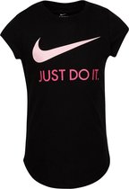 T-shirt Kids Nike Swoosh Just Do It Manches Zwart 6-7 Ans