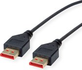 ROLINE DisplayPort Kabel, DP v1.4, M/M, DUN, zwart, 1,5 m