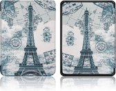 Lunso - sleepcover hoes - Geschikt voor Kindle Paperwhite 4 - Eiffeltoren