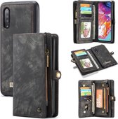 Caseme - vintage 2 in 1 portemonnee hoes - Samsung Galaxy A50  - Zwart