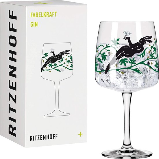 Ritzenhoff Gin Tonic Gläser Ritzenhoff Gin-Glas Fabelkraft 700 Ml | Mit Venus-Motiv & Platin | Made In Germany Fabelkraft Motiv