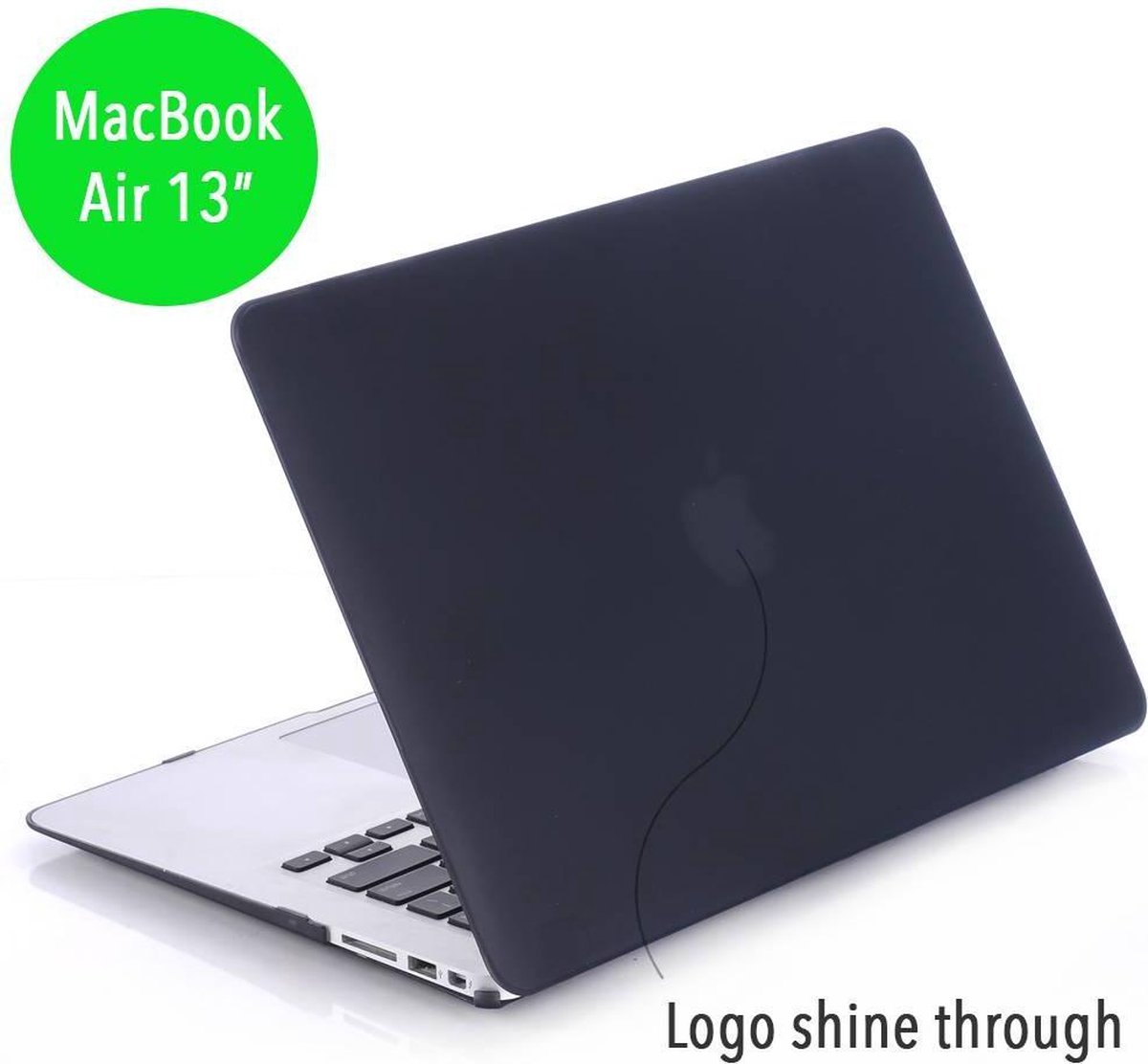 Lunso - hardcase hoes - MacBook Air 13 inch (2010-2017) - mat zwart