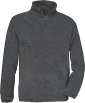 B&C HIGHLANDER Zip Sweater Fleece Antraciet XXL